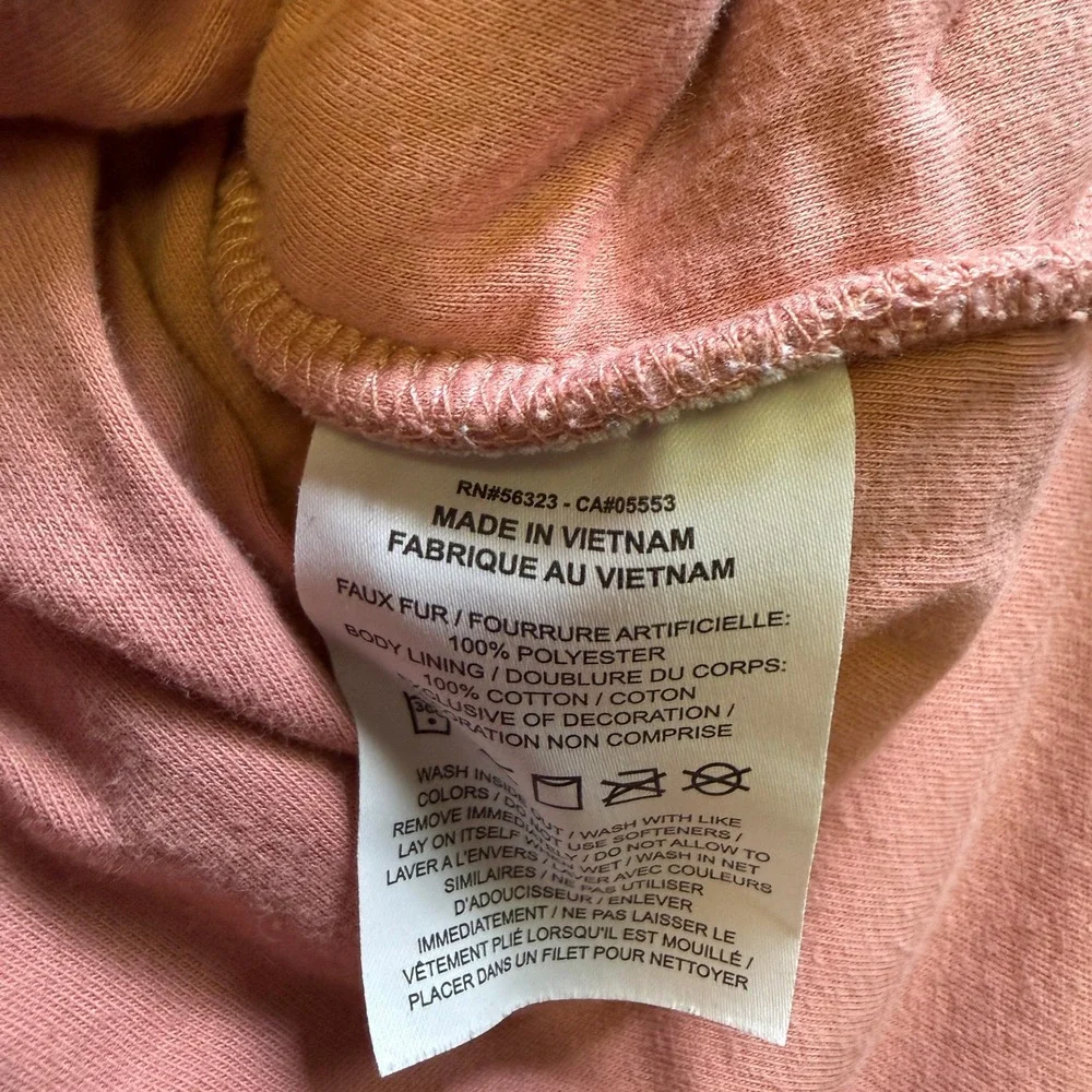 Nike Therma-FIT Women Pink Sherpa Fleece Quarter Zip Hoodie FN4783-618 Large